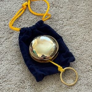 Elegant Gold plated Vintage Yo-Yo with Drawstring Pouch